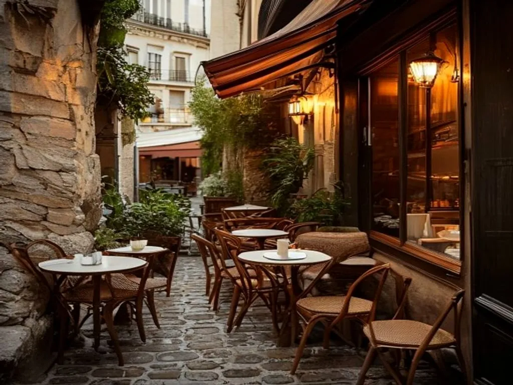 La terrasse, rue du Hâ